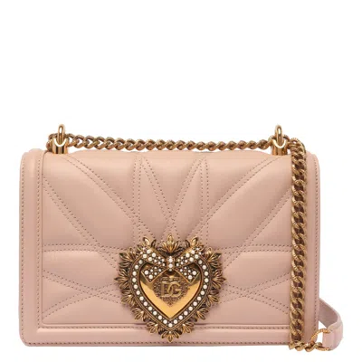 Dolce & Gabbana Medium Devotion Bag In Pink