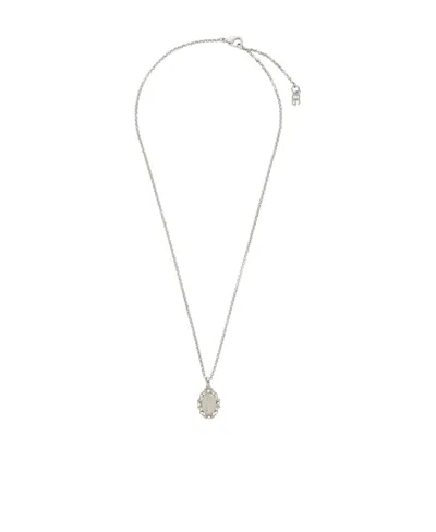 Dolce & Gabbana Devotion Pendant Necklace In White