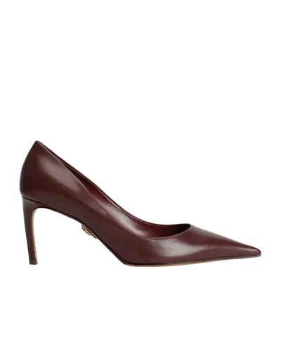 Dolce & Gabbana Dolce  Gabbana Devotion Pointed-toe Pumps In Burgundy