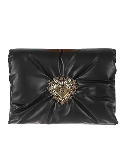 Dolce & Gabbana Devotion Pouch In Black