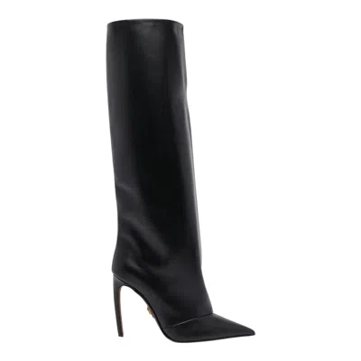 Dolce & Gabbana Devotion Pump Boots In Black