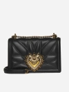 DOLCE & GABBANA DEVOTION QUILTED NAPPA LEATHER MEDIUM BAG