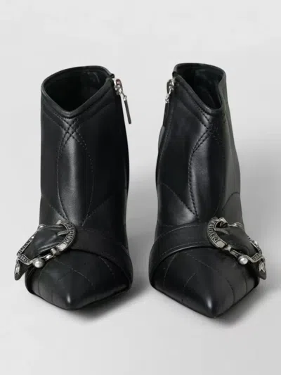 Dolce & Gabbana Devotion Quilted Pumps Buckle Detail In Black