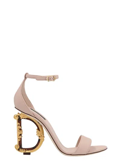 Dolce & Gabbana 'devotion' Sandals In Pink