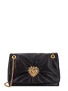 Dolce & Gabbana Medium Devotion Soft Shoulder Bag In Black