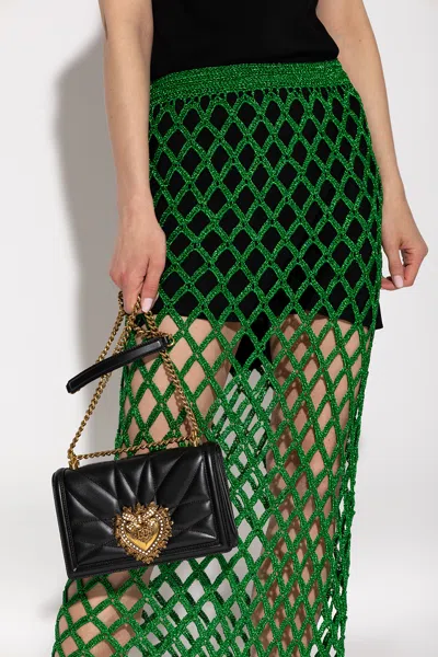 Dolce & Gabbana ‘devotion' Shoulder Bag In Black