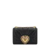 Dolce & Gabbana Devotion Bag In Quilted Leather In Black