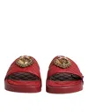 Dolce & Gabbana Devotion Slide Sandals In Red
