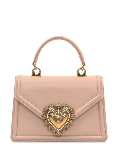 Dolce & Gabbana Devotion Small Bag In Pink