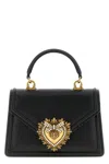 Dolce & Gabbana Small Devotion Python-skin Shoulder Bag In Black