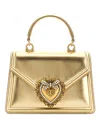 Dolce & Gabbana Devotion Small Handbag In Gold