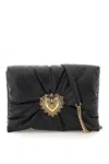 Dolce & Gabbana Devotion Soft Shoulder Bag In Black