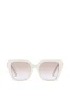 Dolce & Gabbana Devotion Square-frame Sunglasses In White