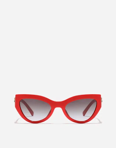 Dolce & Gabbana Devotion Sunglasses In Red
