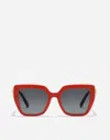 Dolce & Gabbana Devotion Sunglasses In Red