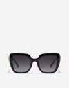 Dolce & Gabbana Devotion Sunglasses In Black