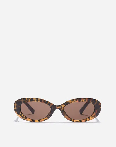 Dolce & Gabbana Devotion Sunglasses In Brown