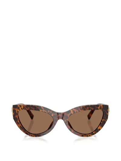 Dolce & Gabbana Devotion Sunglasses In Brown