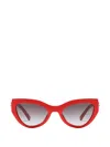 Dolce & Gabbana Devotion Sunglasses In Red