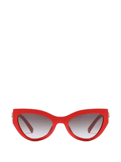 Dolce & Gabbana Devotion Sunglasses In Red