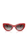 Dolce & Gabbana Devotion Sunglasses In Red