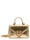 Dolce & Gabbana 'devotion' Heart Chain Cross-body Bag In Gold