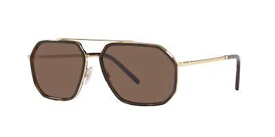 Pre-owned Dolce & Gabbana Dg 2285 Gold Havana/brown 60/15/145 Men Sunglasses
