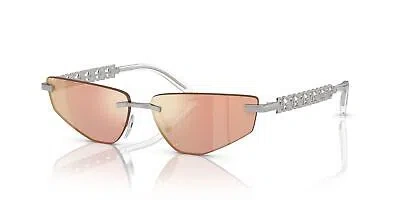 Pre-owned Dolce & Gabbana Dg 2301 Silver/yellow Red 58/13/140 Women Sunglasses