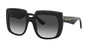 Pre-owned Dolce & Gabbana Dg 4414 Black/grey Shaded 54/20/145 Women Sunglasses