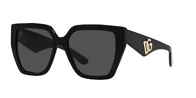 Pre-owned Dolce & Gabbana Dg 4438 Black/grey 55/17/145 Women Sunglasses