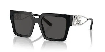 Pre-owned Dolce & Gabbana Dg 4446b Black/ Grey 53/19/145 Women Sunglasses