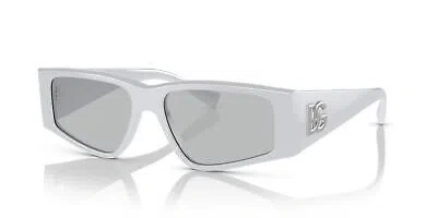 Pre-owned Dolce & Gabbana Dg 4453 Light Grey/light Grey 55/16/145 Men Sunglasses In Gray