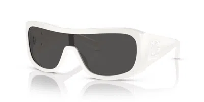 Pre-owned Dolce & Gabbana Dg 4454 White/dark Grey (3312/87) Sunglasses In Gray