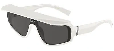 Pre-owned Dolce & Gabbana Dg 6177 White/ Grey 46/14/145 Men Sunglasses In Gray