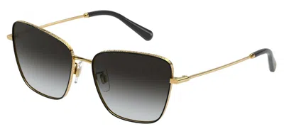 Pre-owned Dolce & Gabbana Dg 6183 Grey/grey (3291/87) Sunglasses In Gray