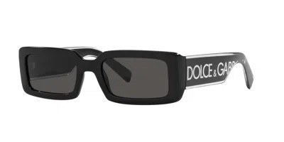 Pre-owned Dolce & Gabbana Dg 6187 Black/grey 53/20/145 Women Sunglasses In Gray