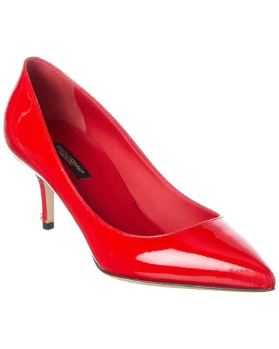 Dolce & Gabbana Dg 64 Patent Pump In Red