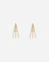 Dolce & Gabbana Creole Multi-hoop Earrings With Dg Logo In ゴールド