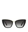 Dolce & Gabbana 54mm Gradient Cat Eye Sunglasses In Black