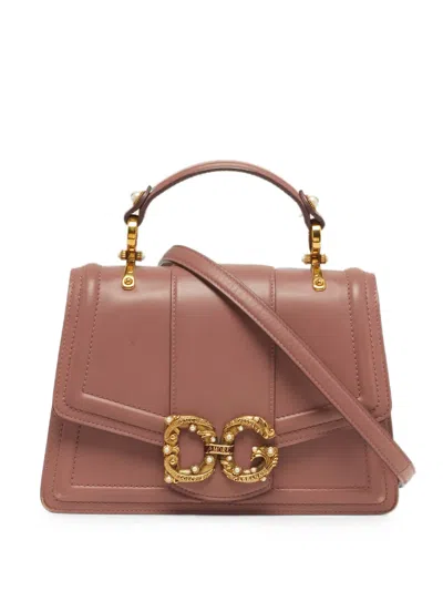 Pre-owned Dolce & Gabbana Dg Amore Tote Bag In Pink