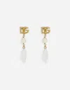 Dolce & Gabbana Dolce&gabbana Dg Shell Drop Earrings In ゴールド