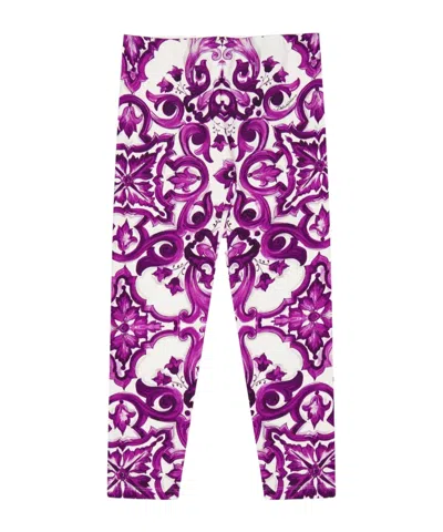 Dolce & Gabbana Dg Aop Leggings Jn53 In Multi