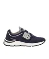 Dolce & Gabbana Dg-appliqué Touch-strap Sneakers In Black