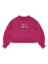 Dolce & Gabbana Dg-appliqué Sweatshirt In Pink