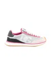 Dolce & Gabbana Cushion Sneakers With Rubber Sole And Leather Trim In White
