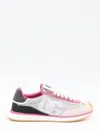 Dolce & Gabbana Cushion Sneakers With Rubber Sole And Leather Trim In Grey