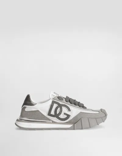 Dolce & Gabbana Dg Athletic Fabric Sneakers In White
