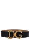 Dolce & Gabbana Dg Barocco Belt In Black