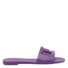 Dolce & Gabbana 10mm Rubber Flat Sandals In Purple