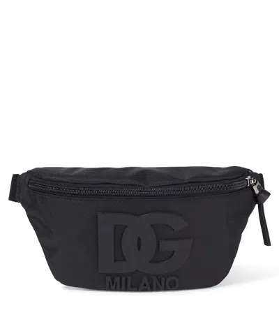 Dolce & Gabbana Kids' Dg Belt Bag In Black